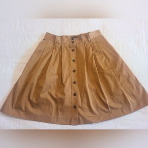 LL Bean Freeport Maine Black Label Size 12 Vintage Skirt Button Down A Line